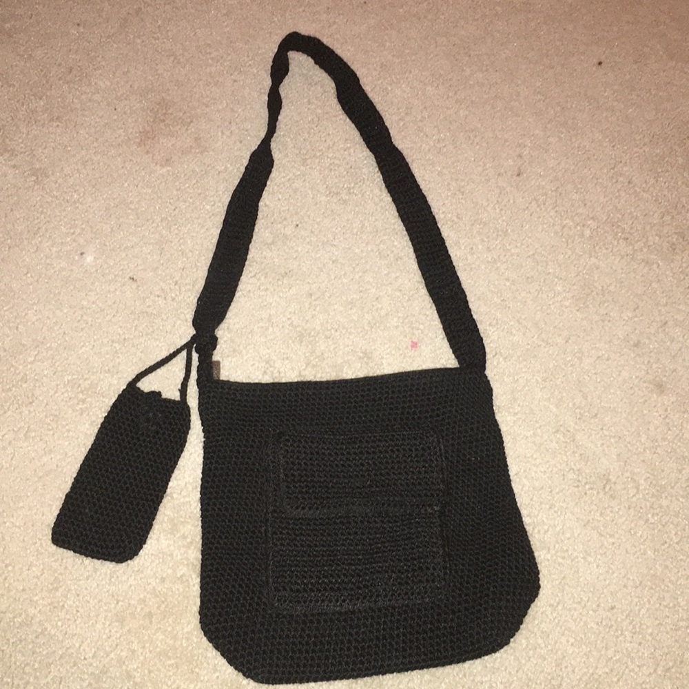 Divine Black Crochet Purse